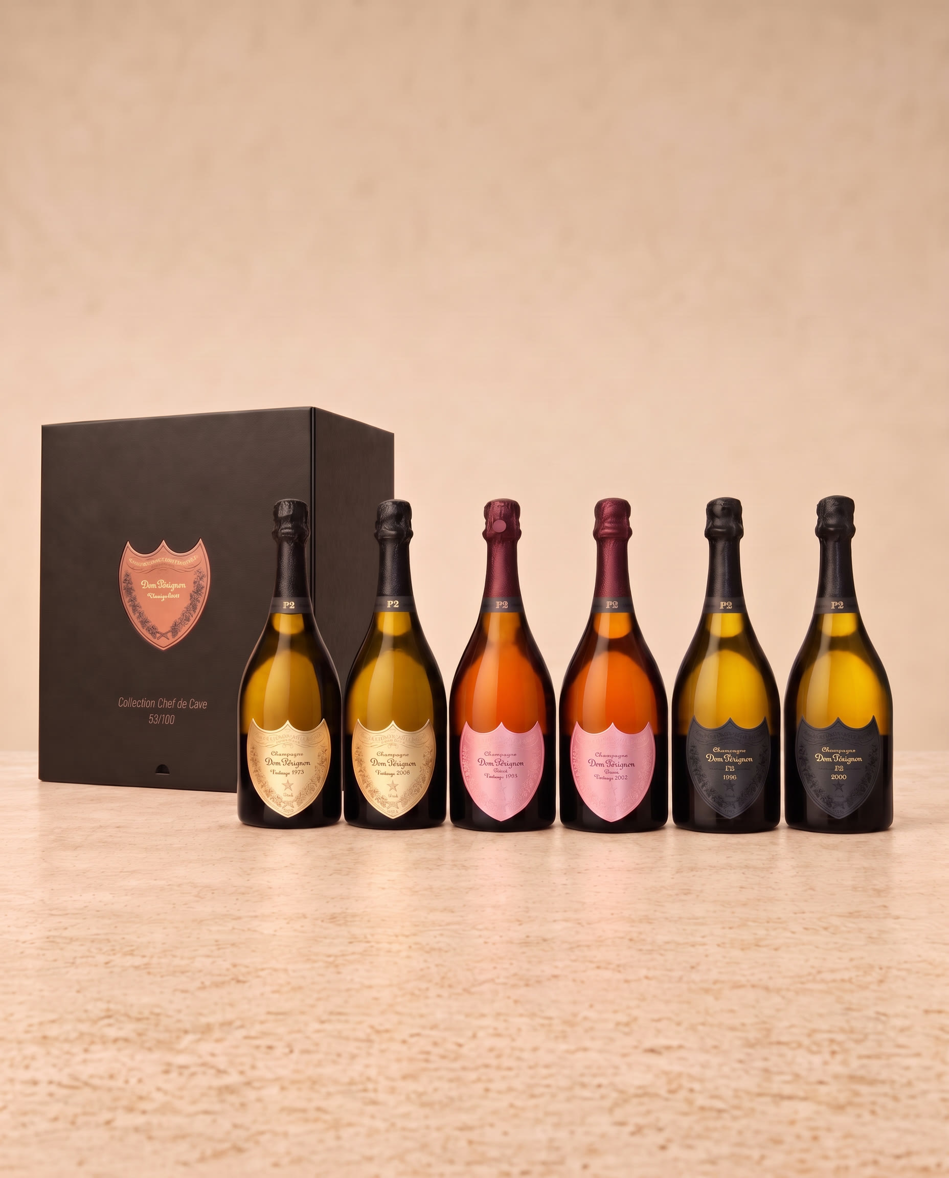 Dom Pérignon Collection Chef de Cave, Assortiment P2 & P3 1975-2000 6x75cl